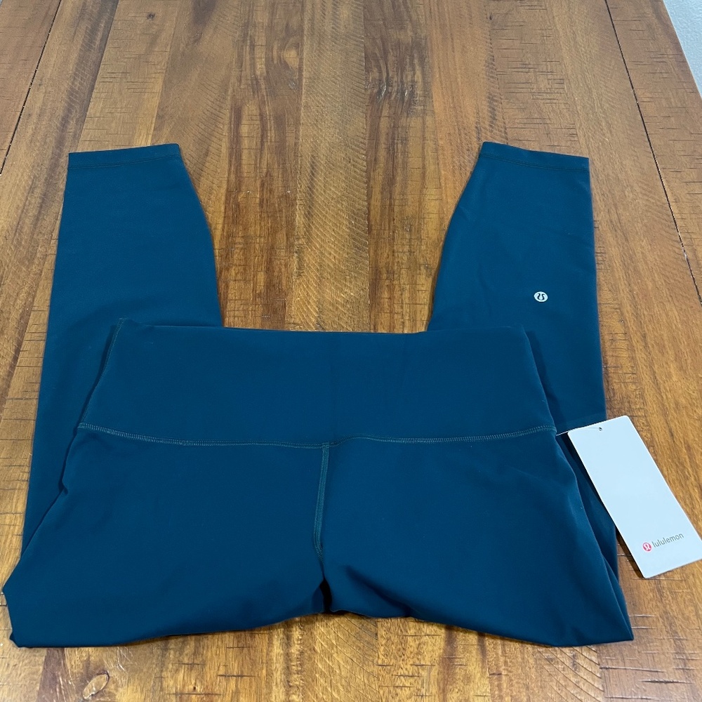 High-Rise 25" INDOCHINE BLUE Lululemon Wunder Train Tight Size 14 - Picture 4 of 6